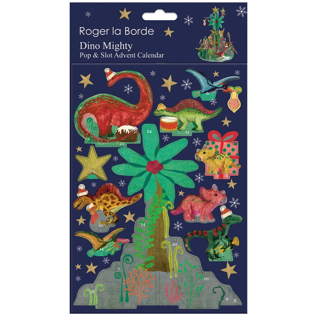 Dino Christmas 3D Pop & Slot Advent Calendar