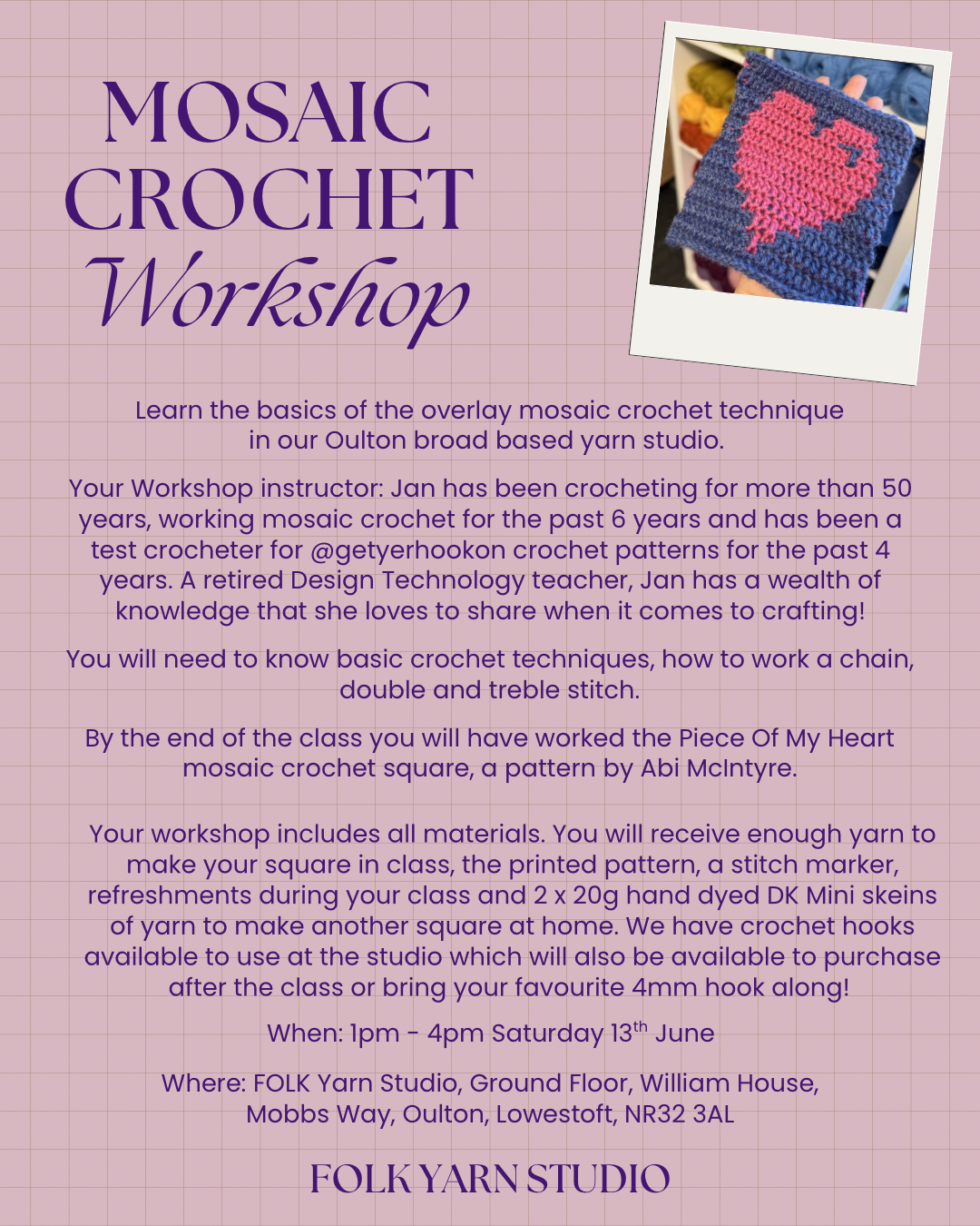 Mosaic Crochet Workshop