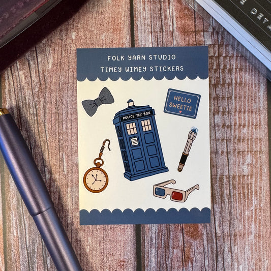 Timey Wimey Mini Sticker Sheet