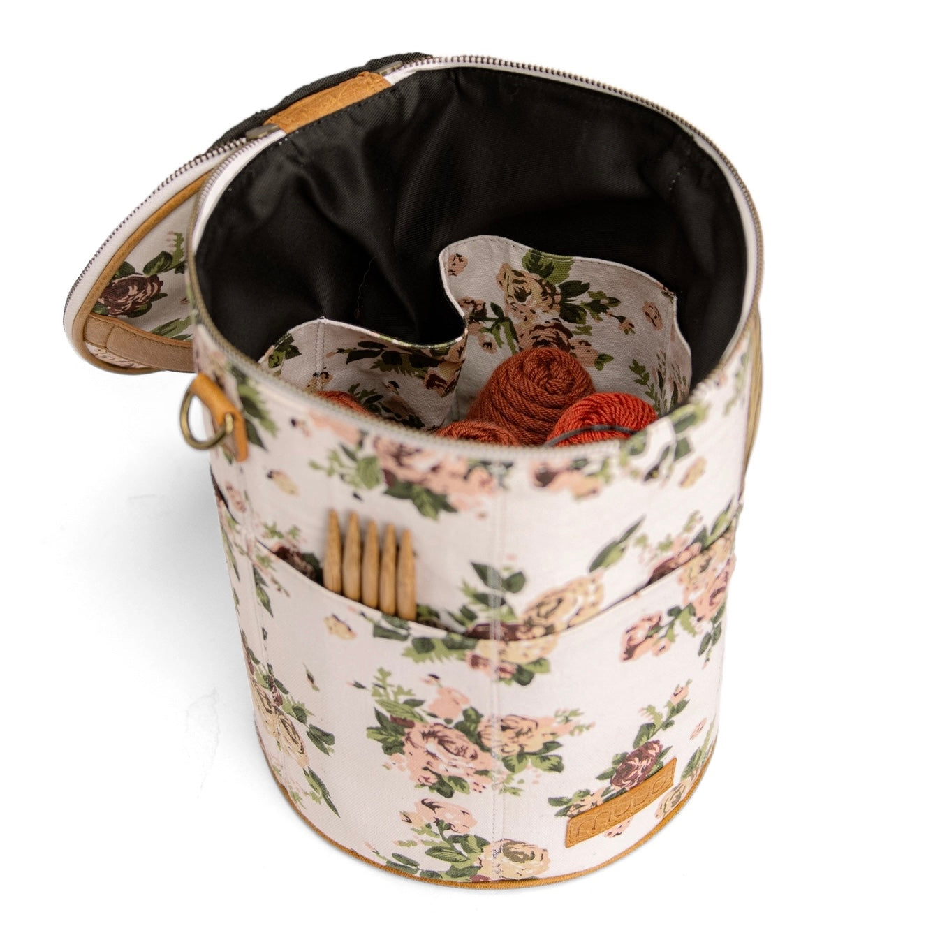 MUUD Saturn XL Project Bag- Canvas Floral