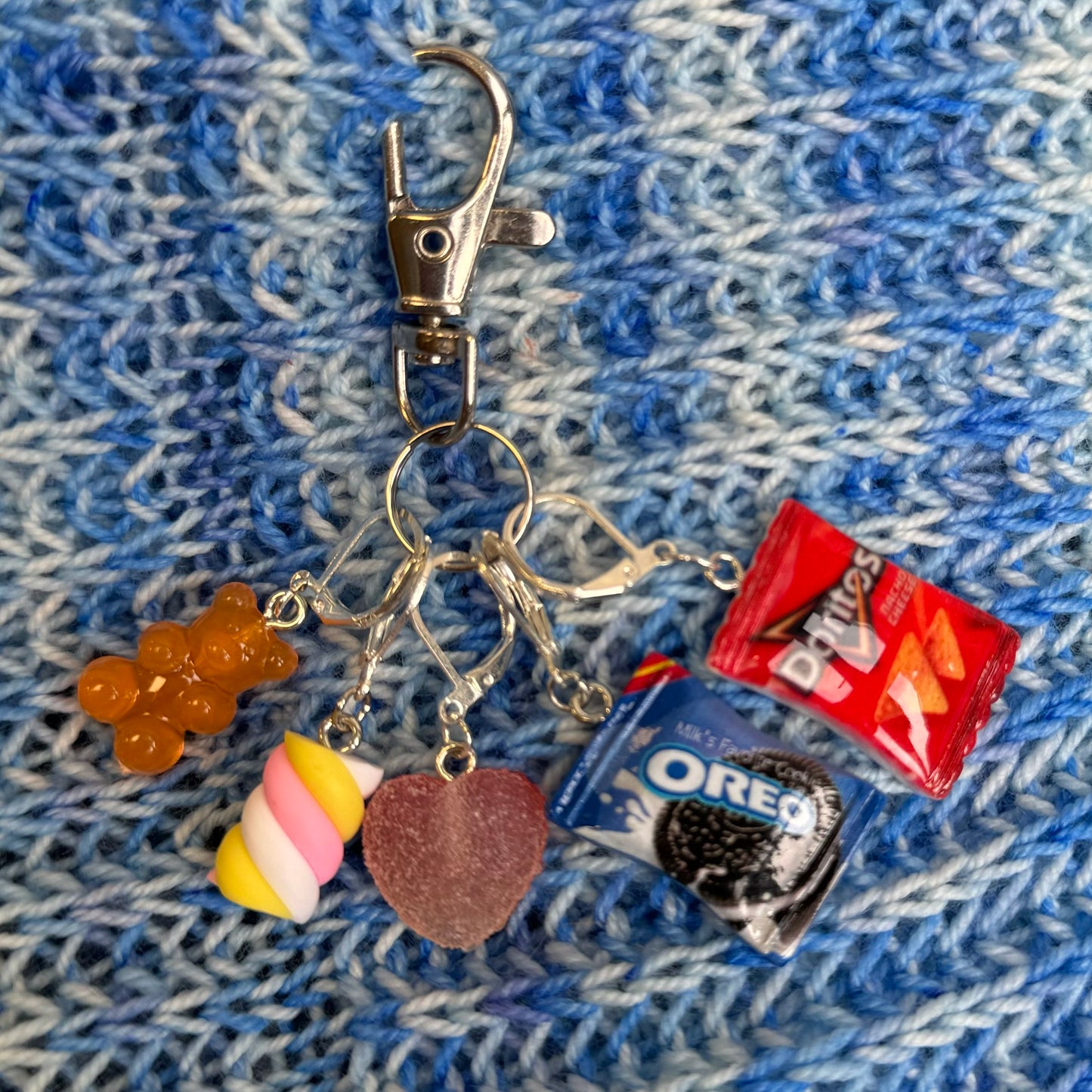 Snack Set of Stitch Markers- Made by Ellie