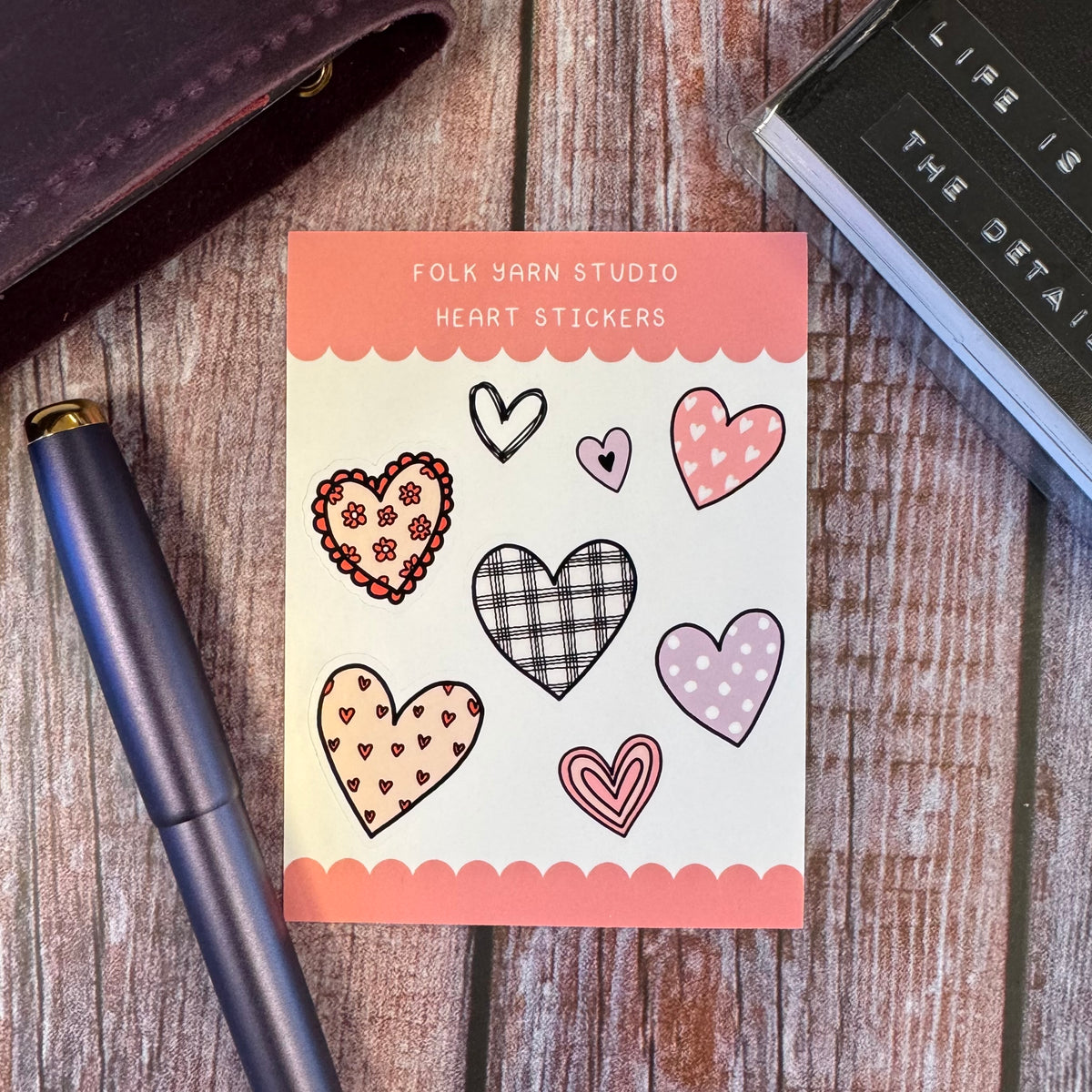 Hearts Mini Sticker Sheet
