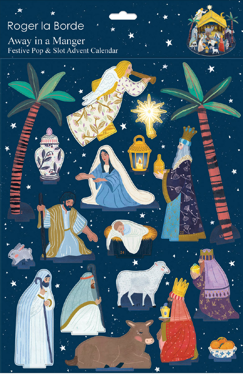 Away in A Manger Pop & Slot 3D Advent Calendar