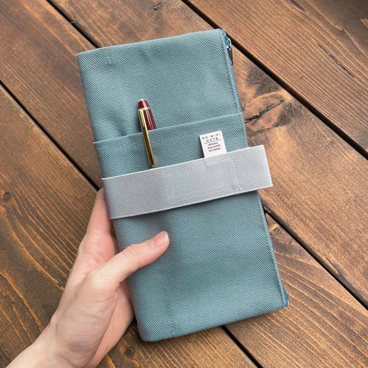 Yamamoto Paper Ro‑Biki Note Canvas Cover- Mint