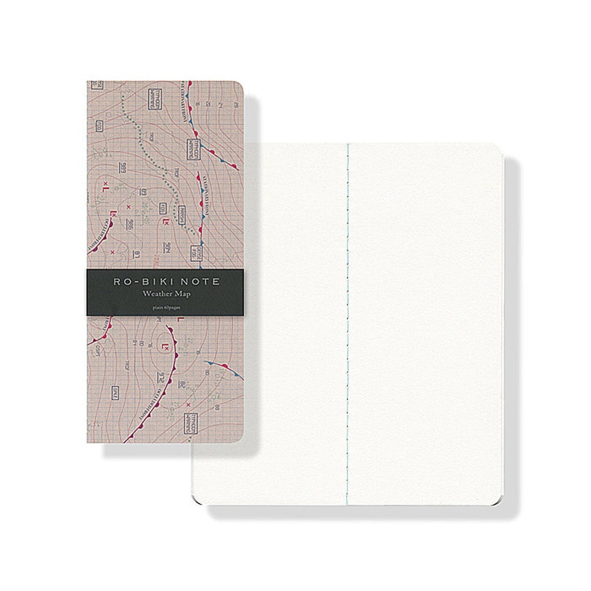Yamamoto Paper Ro-Biki Note Weather Map Plain Notebook