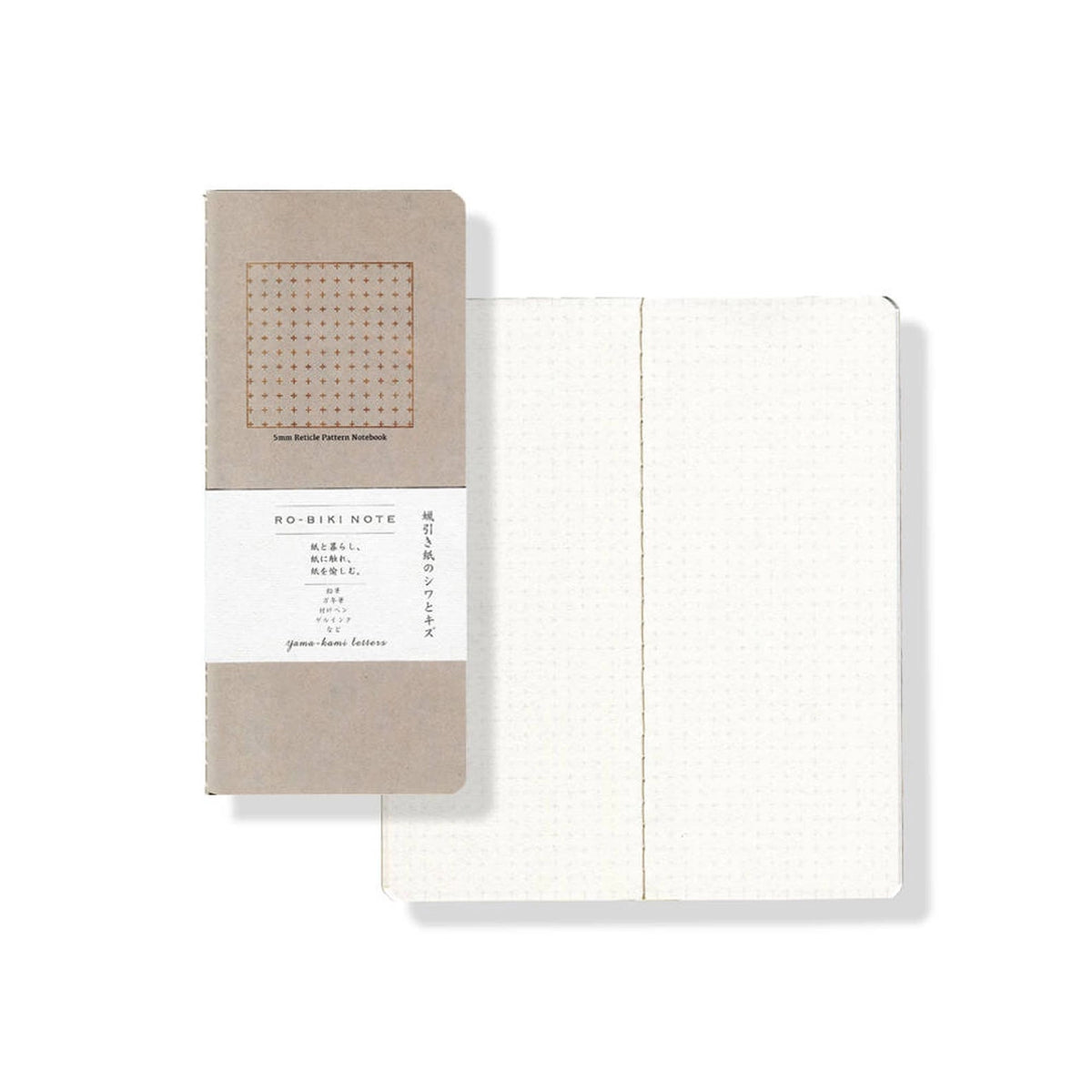 Yamamoto Paper Ro-Biki Note 5mm Cross Grid Notebook