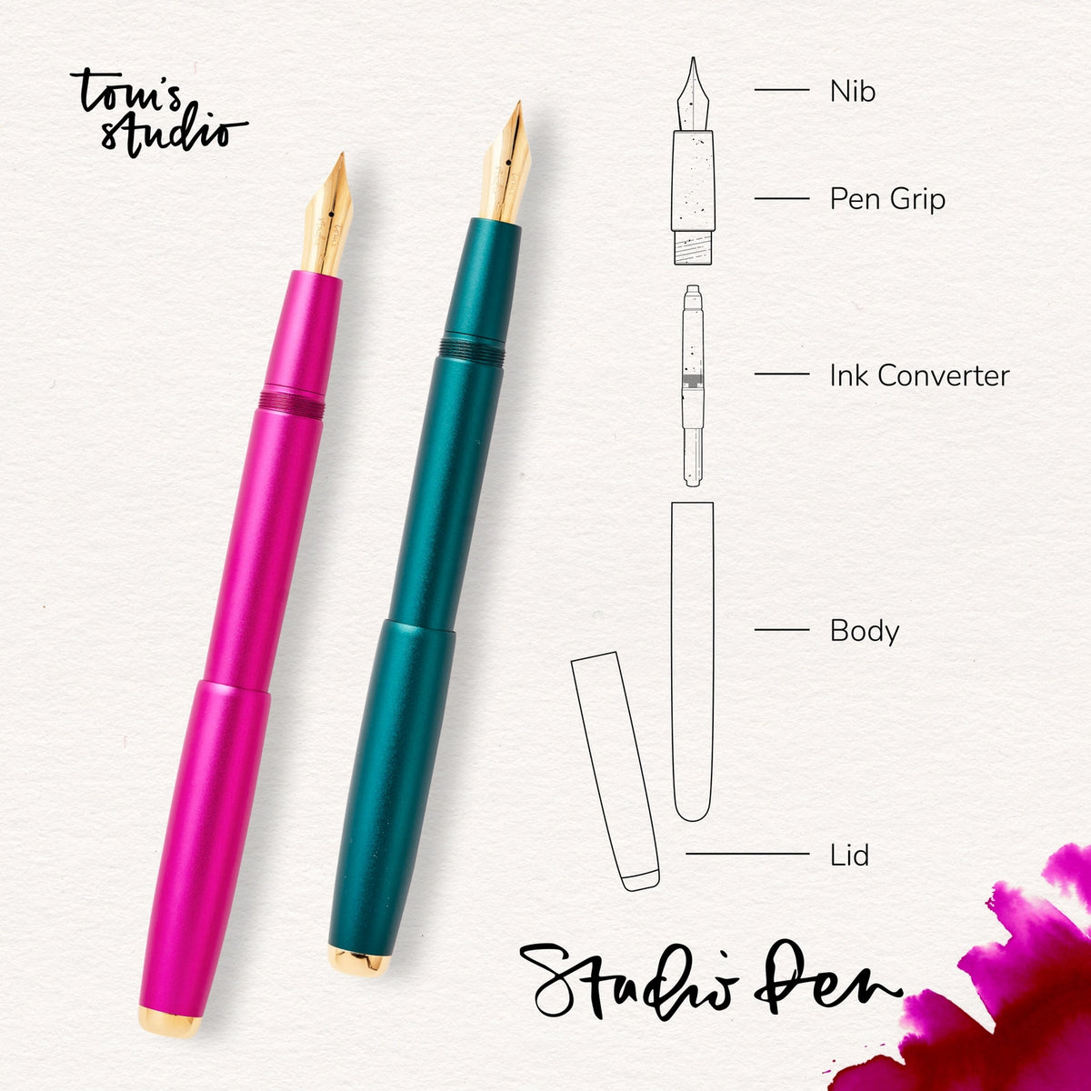 The Studio Fountain Pen - Mulberry