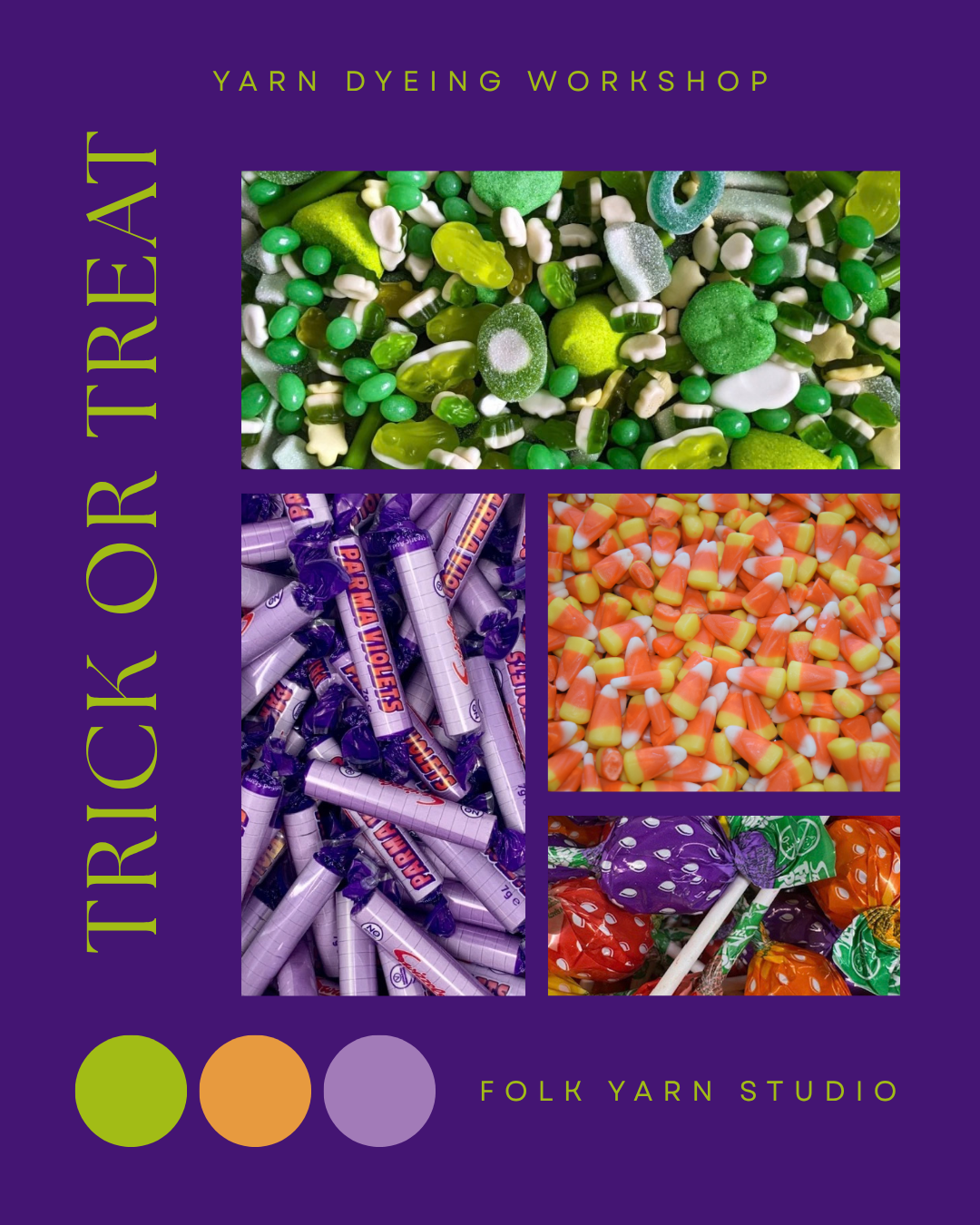 Trick or Treat Dye Workshop- 11th October
